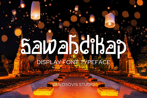 Sawahdikap | Display Font Typeface
