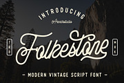 Folkestone - Modern Vintage Script, a Script Font by Arendxstudio (Thumbnail 1 of 10)