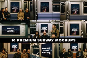 10 PREMIUM SUBWAY MOCKUPS
