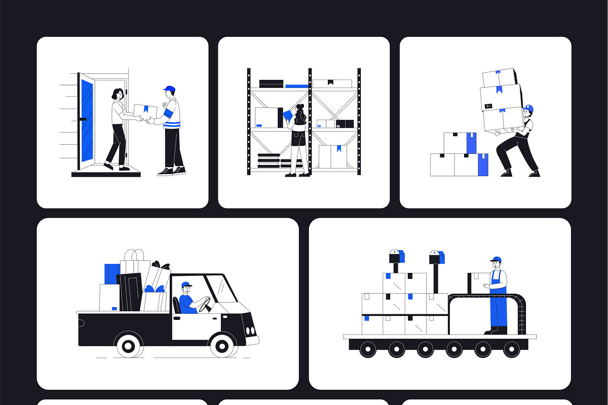 Logistic Shipping Illustration Art, a Solid Icon by Vectors Market (Photo 7 of 9)
