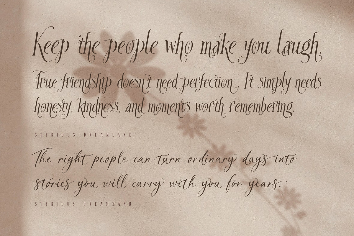 Sterious Dream - Timeless font Trio, a Handwritten Font by HypeWorksCo (Photo 20 of 42)