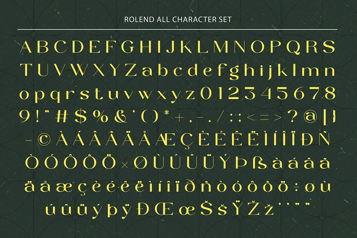 Rolend - Elegant & Luxury Typeface, a Serif Font by Muflieart (Photo 5 of 12)