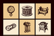 Vintage Industry Illustration Set, an Object Illustration by Prosymbols (Thumbnail 8 of 10)