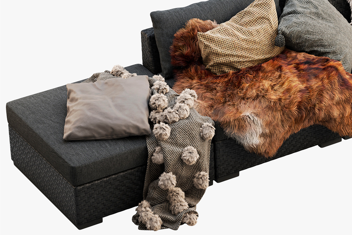 Brown Jordan 4M outdoor wicker sofa, a Furniture 3D Model by 3dmitruk (Photo 6 of 27)