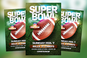 Super Bowl Flyer Template