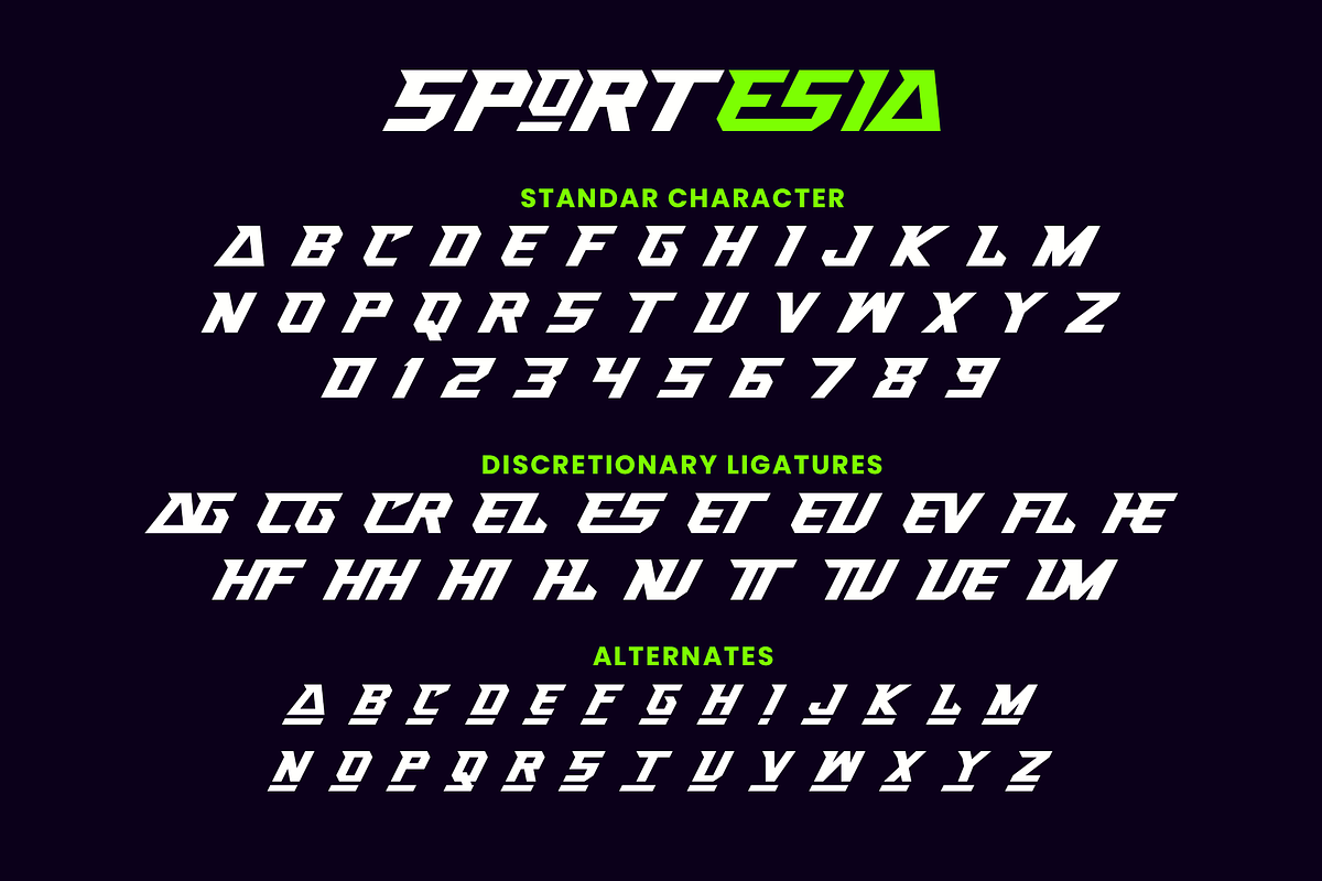 Sportesia - Sport Display, a Sans Serif Font by ahweproject (Photo 2 of 8)