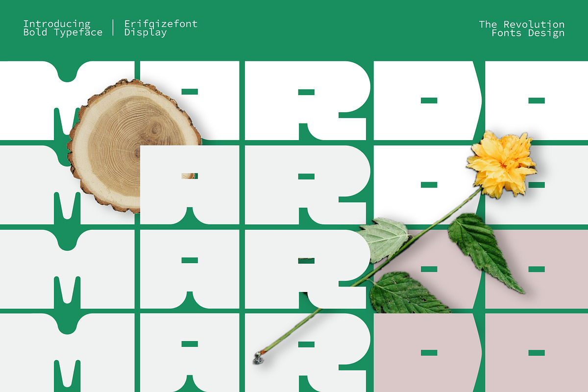 MARDO – Bold Geometric Display, a Sans Serif Font by Erifqizefont (Photo 1 of 10)