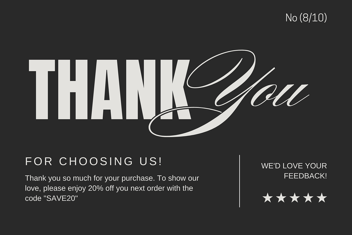 Card Template Thank You, a Graphic by Dheny Designer (Photo 8 of 10)
