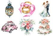 Cute Wedding Clipart, an Illustration by Pixels.Craft (Thumbnail 2 of 7)