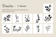 Spring Bunny & Floral Clipart Set, an Animal Illustration by Tmeta Design (Thumbnail 3 of 11)
