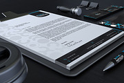 Black And Blue Corporate Identity, a Stationery Template by Marvel (Thumbnail 2 of 5)