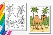 Cute Jungle Animals Coloring Pages, an Animal Illustration by Ink Gallery (Thumbnail 2 of 7)