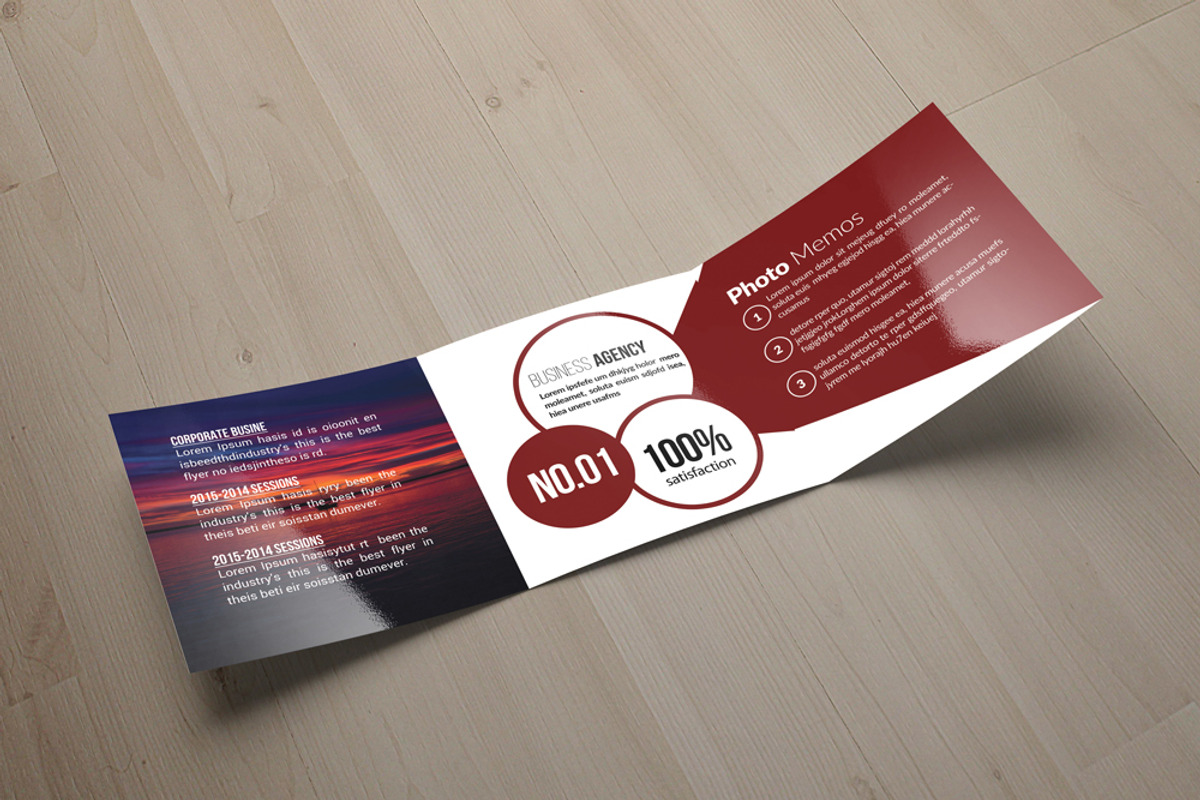 Business Square Trifold Brochure, a Brochure Template by Psd Templates