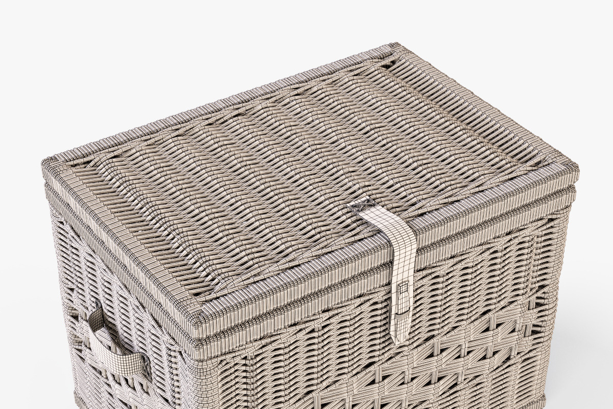Wicker Storage Trunk 05 Toasted Oat, an Object 3D Model by Markelos (Photo 7 of 10)