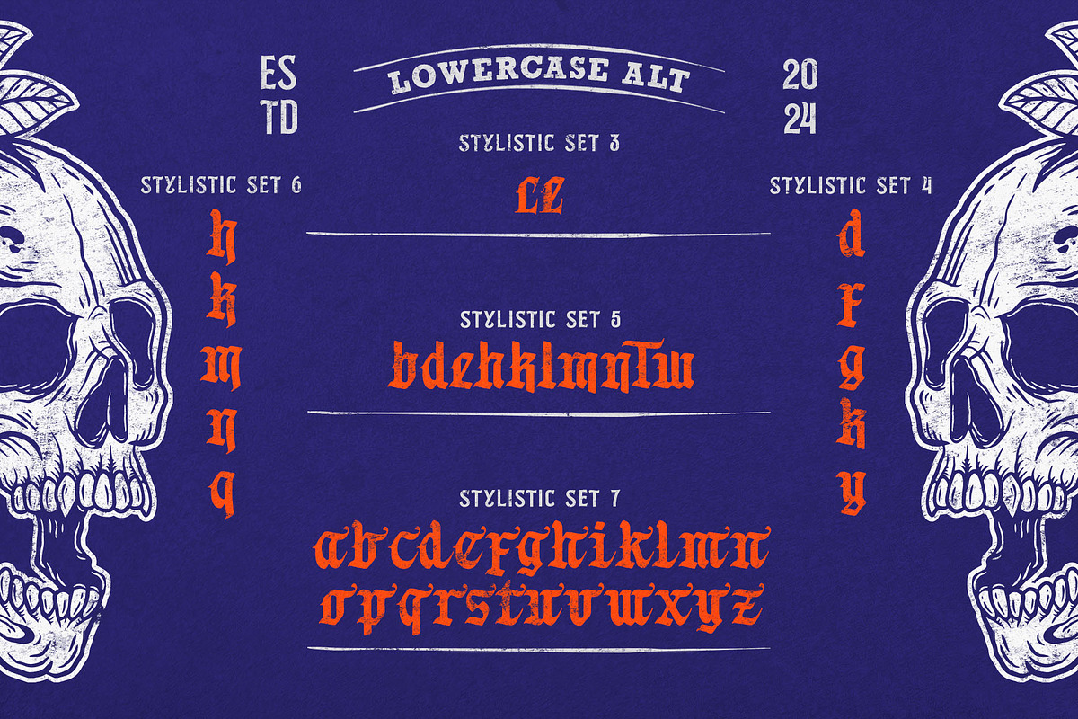 Monkeys Twenty Blackletter, a Blackletter Font by alit design (Photo 14 of 17)