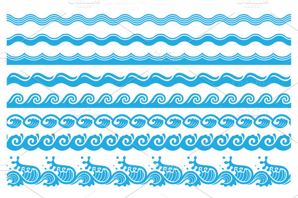 8 Wave Brushes Set2