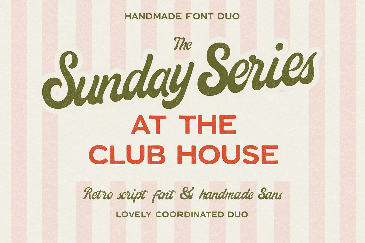 Handwritten Vintage Font Duo Sans, a Handwritten Font by Laras Wonderland (Photo 1 of 16)