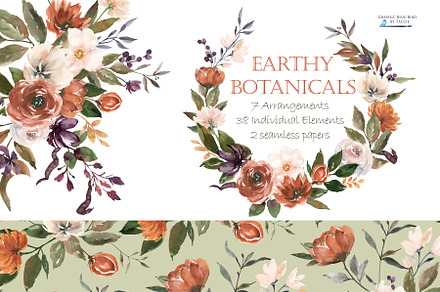 Copper and Beige Flowers &  Wreaths