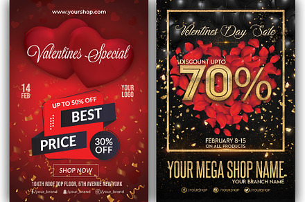 Valentines Day Sale Flyers