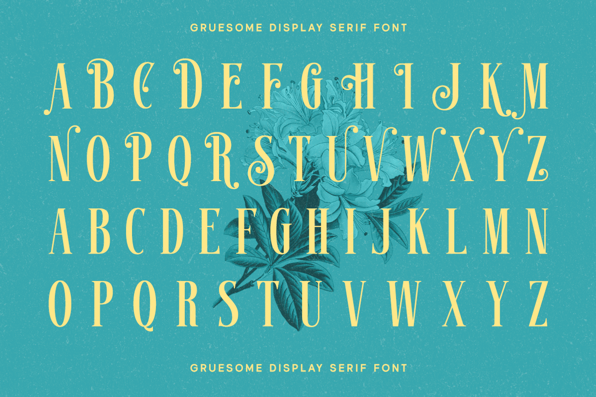Gruesome - Display Serif Font, a Serif Font by Letterhend Studio (Photo 9 of 11)