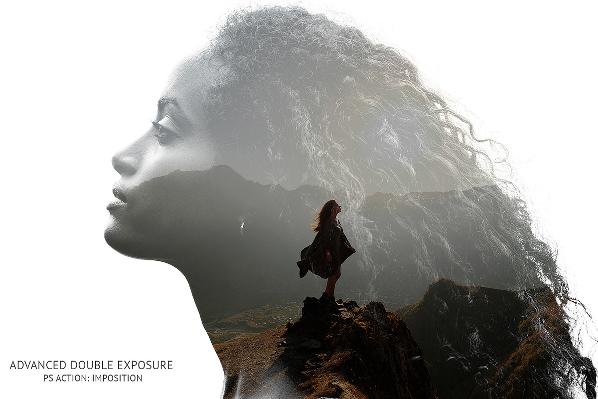 Advanced Double Exposure Ps Action, a Plug-in Add-On by FixThePhoto