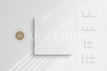 Canvas Mockups 1:1 Square, a Mockup by DESIGN BY nube