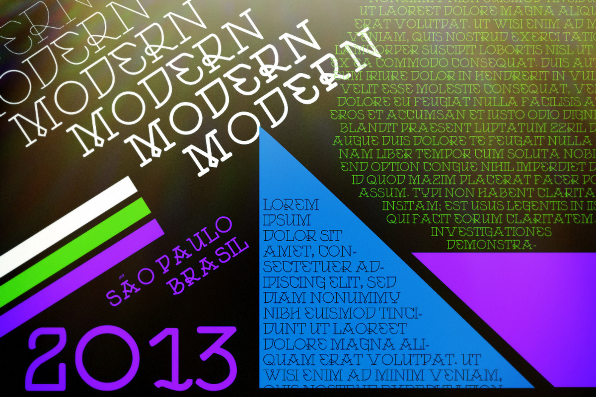 Modern Font By Vtks