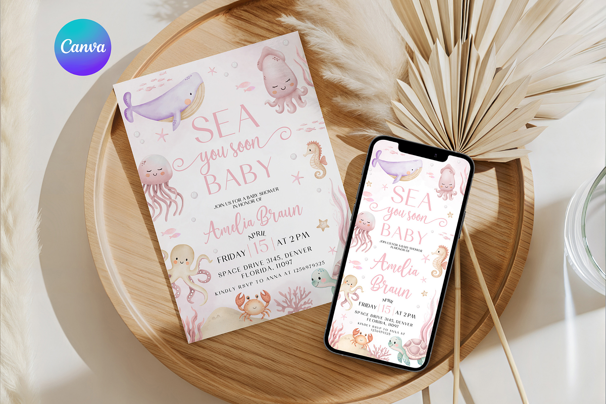 Under The Sea Invite and Phone Evite, an Invitation Template by Digital_Mind (Photo 1 of 4)