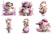 Whimsical Easter Birds Clipart, an Illustration by Daily.Designs (Thumbnail 6 of 8)