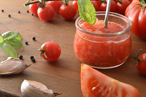 Homemade Fresh Tomato Spread in Glass Jar, a Food & Drink Photo by Davizro's Market