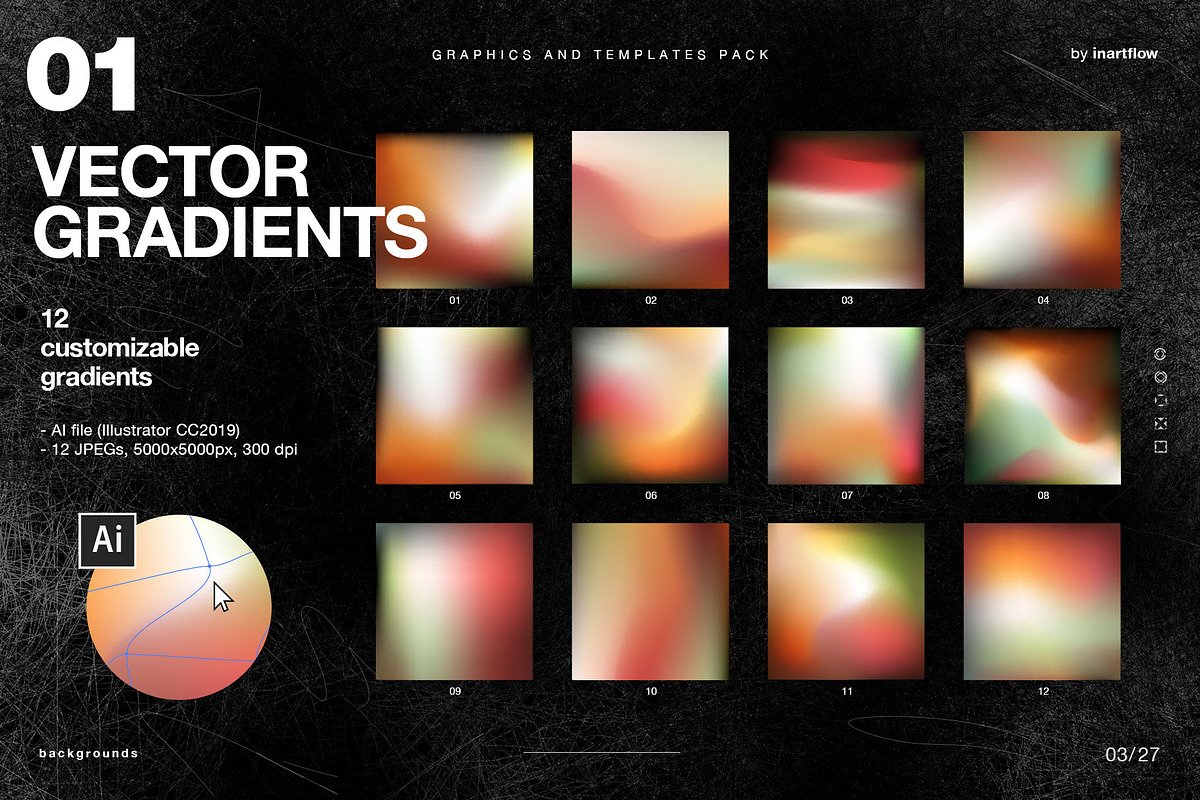 Graphics and Templates Pack, a Background Graphic by Inartflow (Photo 3 of 27)