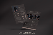 4 Page Media Kit Template Dark Theme, a Presentation Template by CoCreatorDesigns (Thumbnail 4 of 10)
