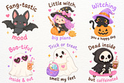 Halloween Kawaii Clipart Pumpkin PNG, a Seasonal Illustration by SugarCloudStudioArt (Thumbnail 3 of 5)