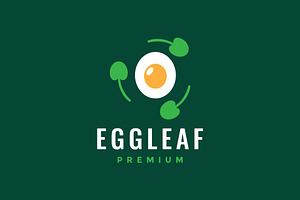 egg  leaves vegetable logo, a Branding & Logo Template by devastd