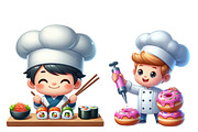 Cute Little Chef Clipart Cooking, an Illustration by Designworld (Thumbnail 4 of 6)