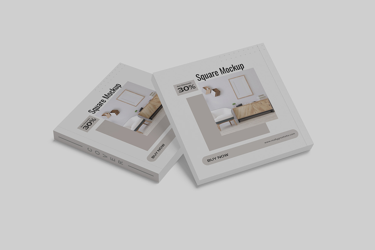 Square Magazine Mockup, a Books & Magazine Mockup by mahhyud (Photo 6 of 9)
