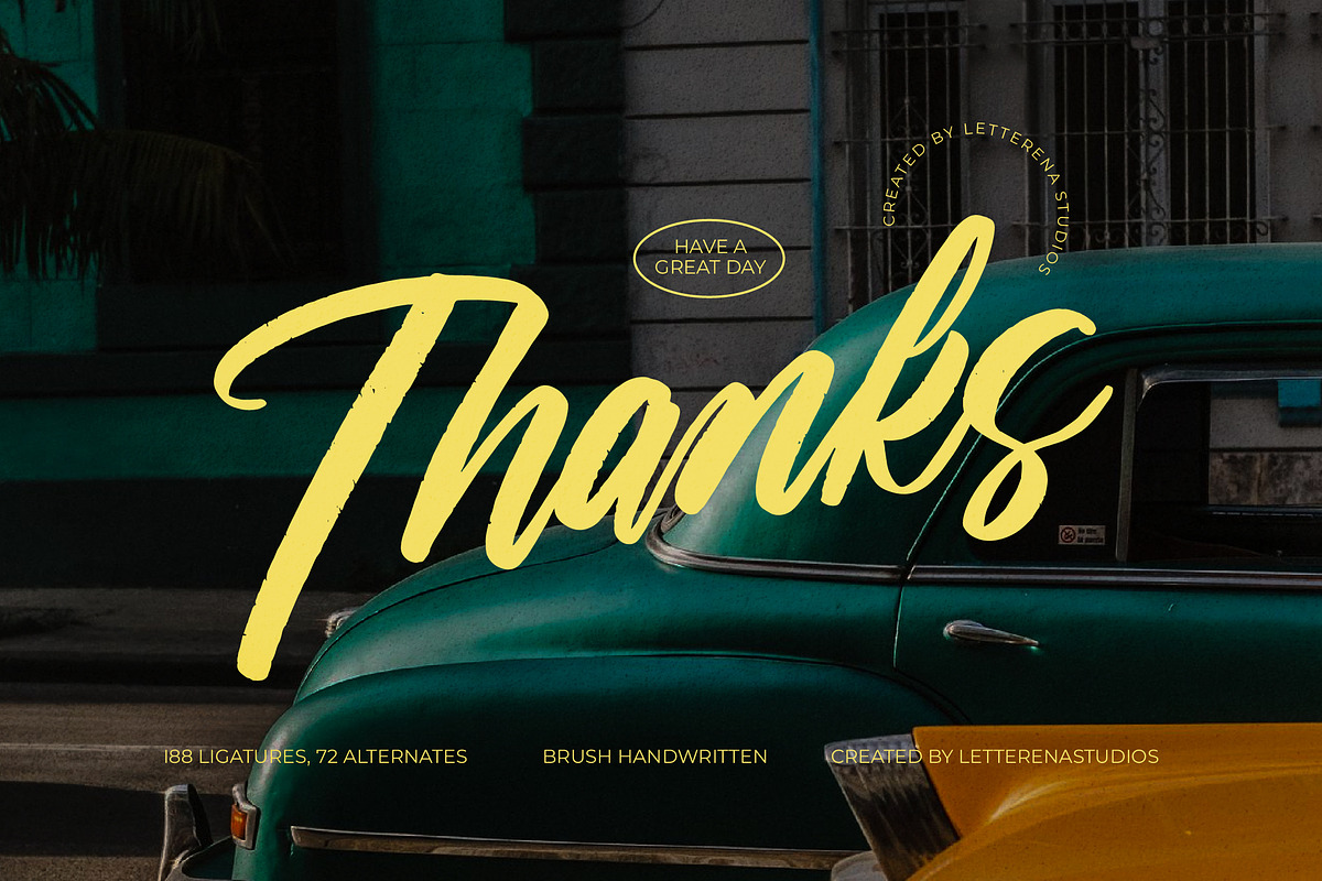 Ciaters Gangster Brush Handwritten, a Script Font by Letterena Studios Script (Photo 15 of 15)
