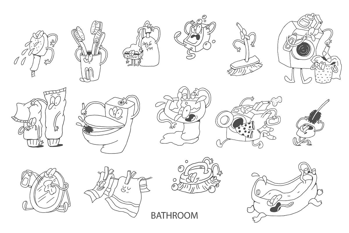 Funny Everyday Chores Doodles, an Illustration by Anastasiya Klempach (Photo 6 of 10)
