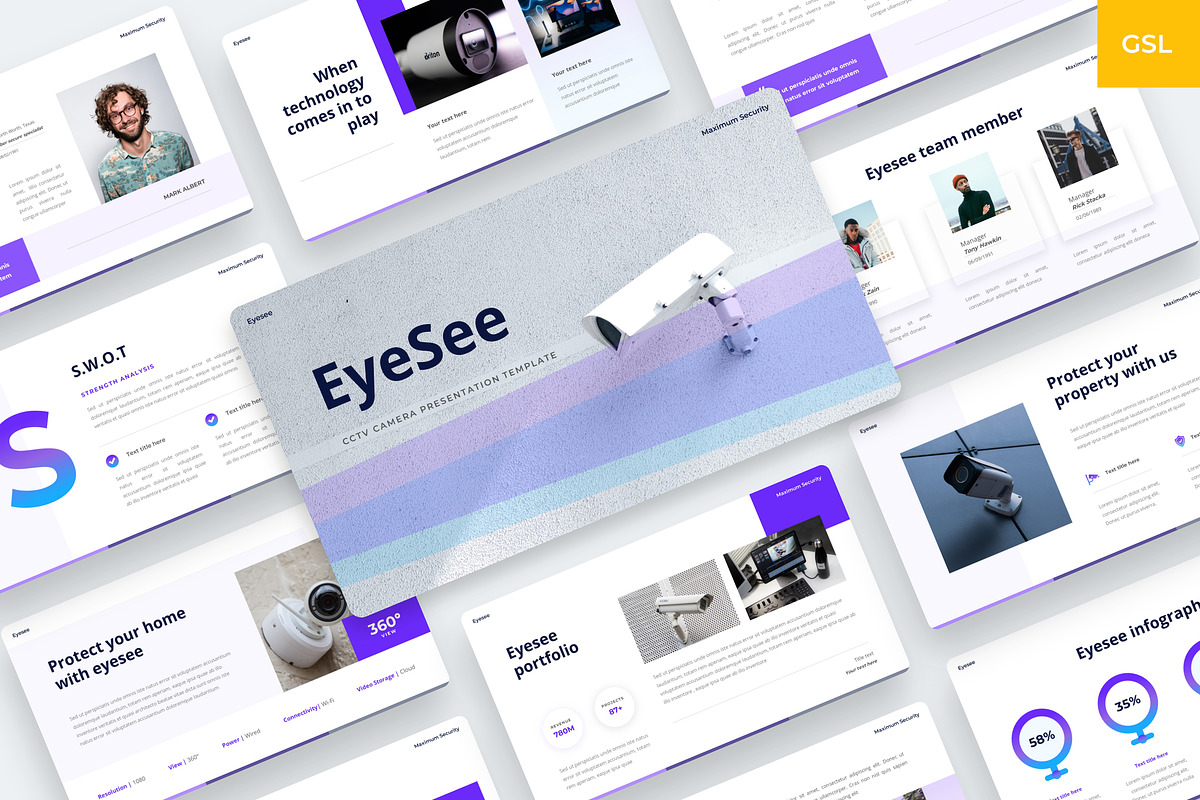Eyesee - CCTV Camera Google Slides, a Presentation Template by BeadyLab (Photo 1 of 6)