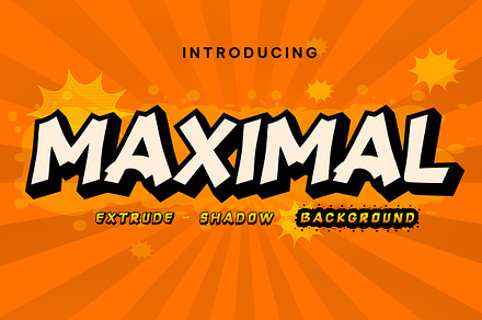 Maximal - display font, a Slab Serif Font by Fontcastle