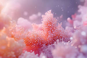 Colorful abstract micro landscape wi, a Photo by Dvoevnore photos