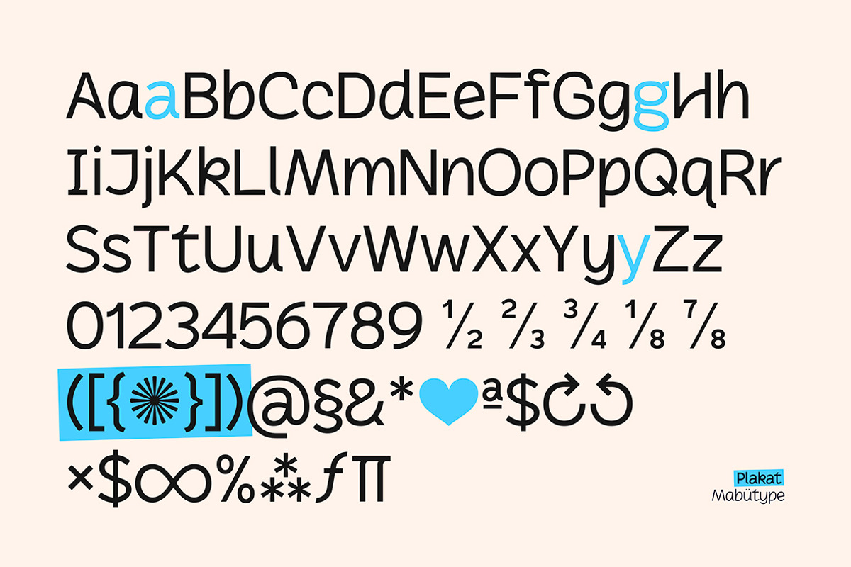 Plakat Variable Family, a Sans Serif Font by Mabütype (Photo 2 of 11)