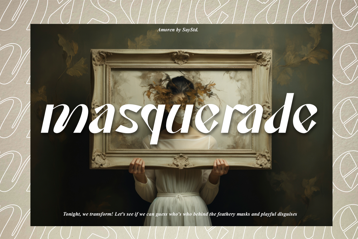 Amoren - Display Typeface, a Sans Serif Font by Say Studio (Photo 11 of 14)