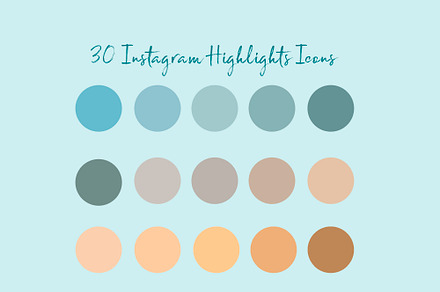OCEAN Instagram Highlight Icons