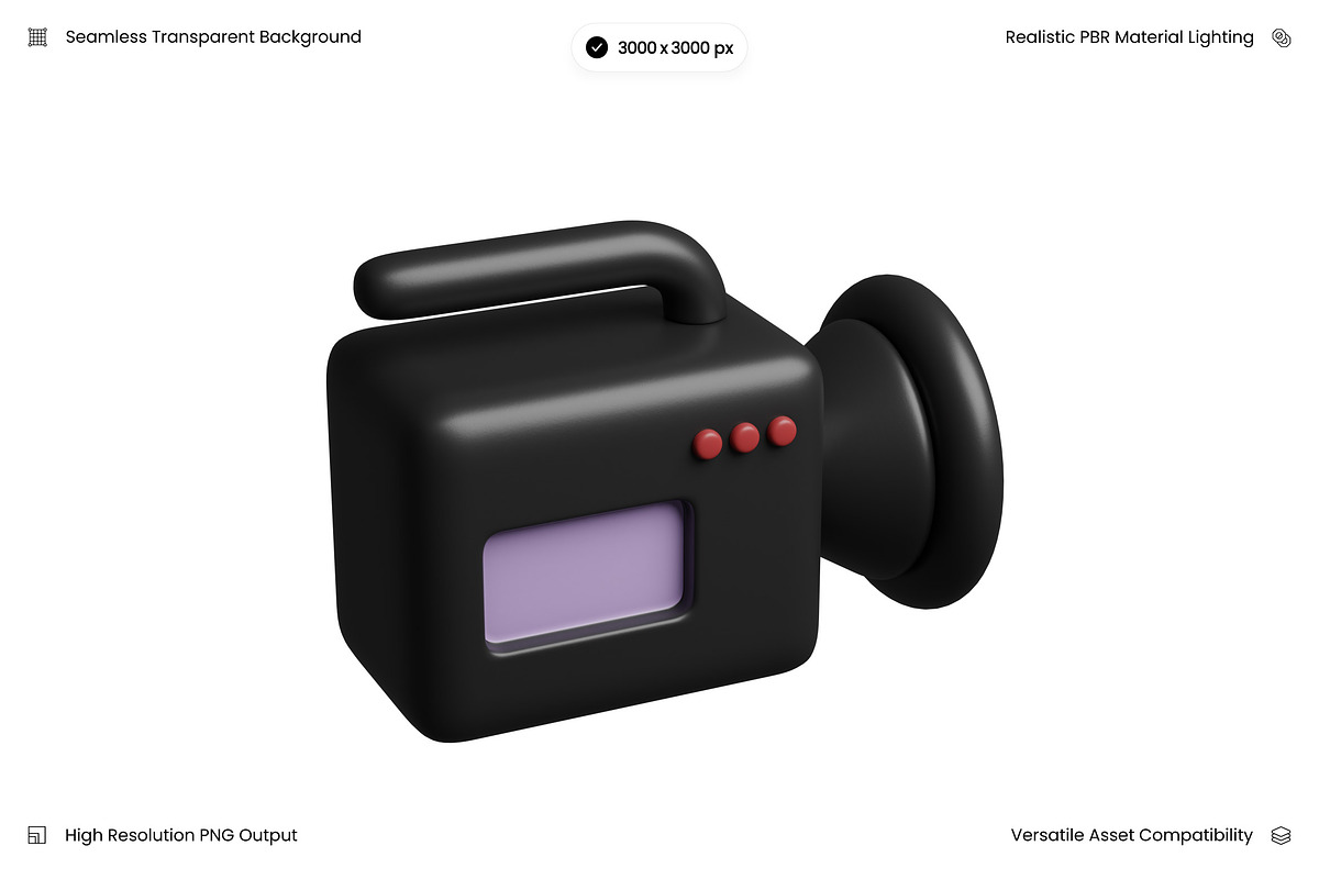 Black Video Camcorder 3D, an Object 3D Model by Wencory (Photo 1 of 2)