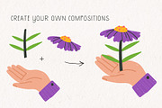 DOPAMINE BLOOMS - vector florals kit, a Decorative Illustration by My Space Garden (Thumbnail 16 of 17)