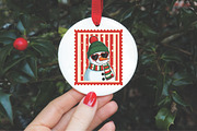 Christmas Snowman Coquette Stamps, an Illustration by Libby Wishes (Thumbnail 3 of 5)