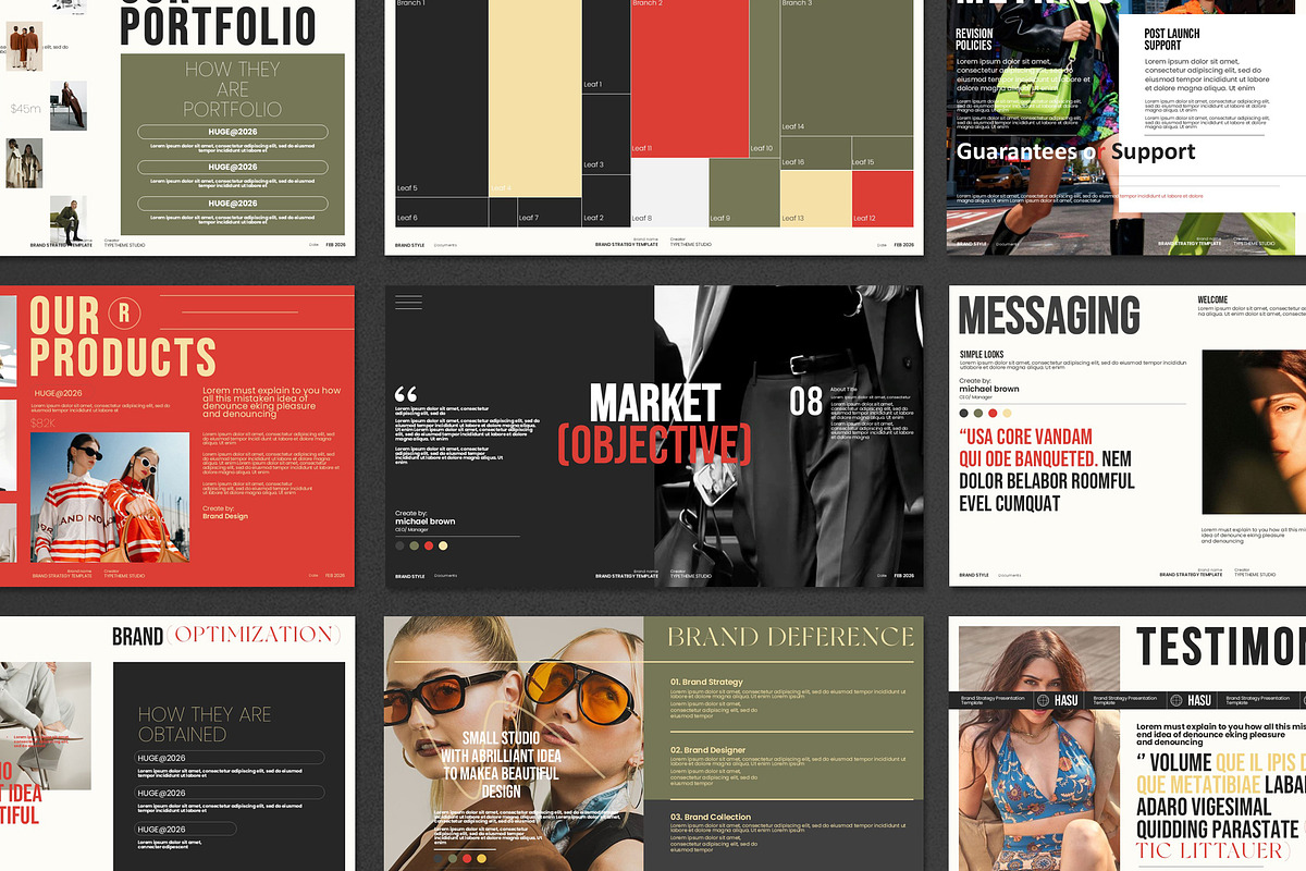 Brand Strategy Presentation Template, a Presentation Template by Aura Agency (Photo 4 of 9)