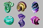 Neonic - 3D Abstract Shapes, an Object Graphic by Alina Sh (Thumbnail 3 of 7)