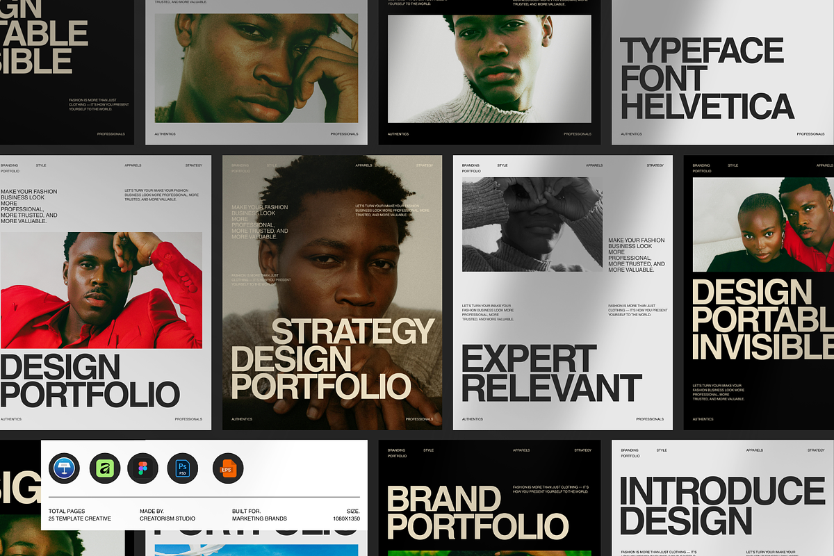 Brand Portfolio Social Media Bundles, a Social Media Template by Creatorism (Photo 1 of 8)